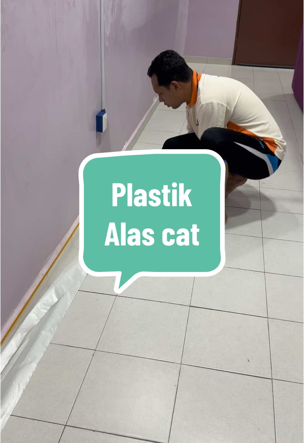 Nak cat rumah kannn sebab raya dah dekat???grab plastik ni wehhh!!memang function teruksss😍 #maskingfilm #masking #cat #catrumah 
