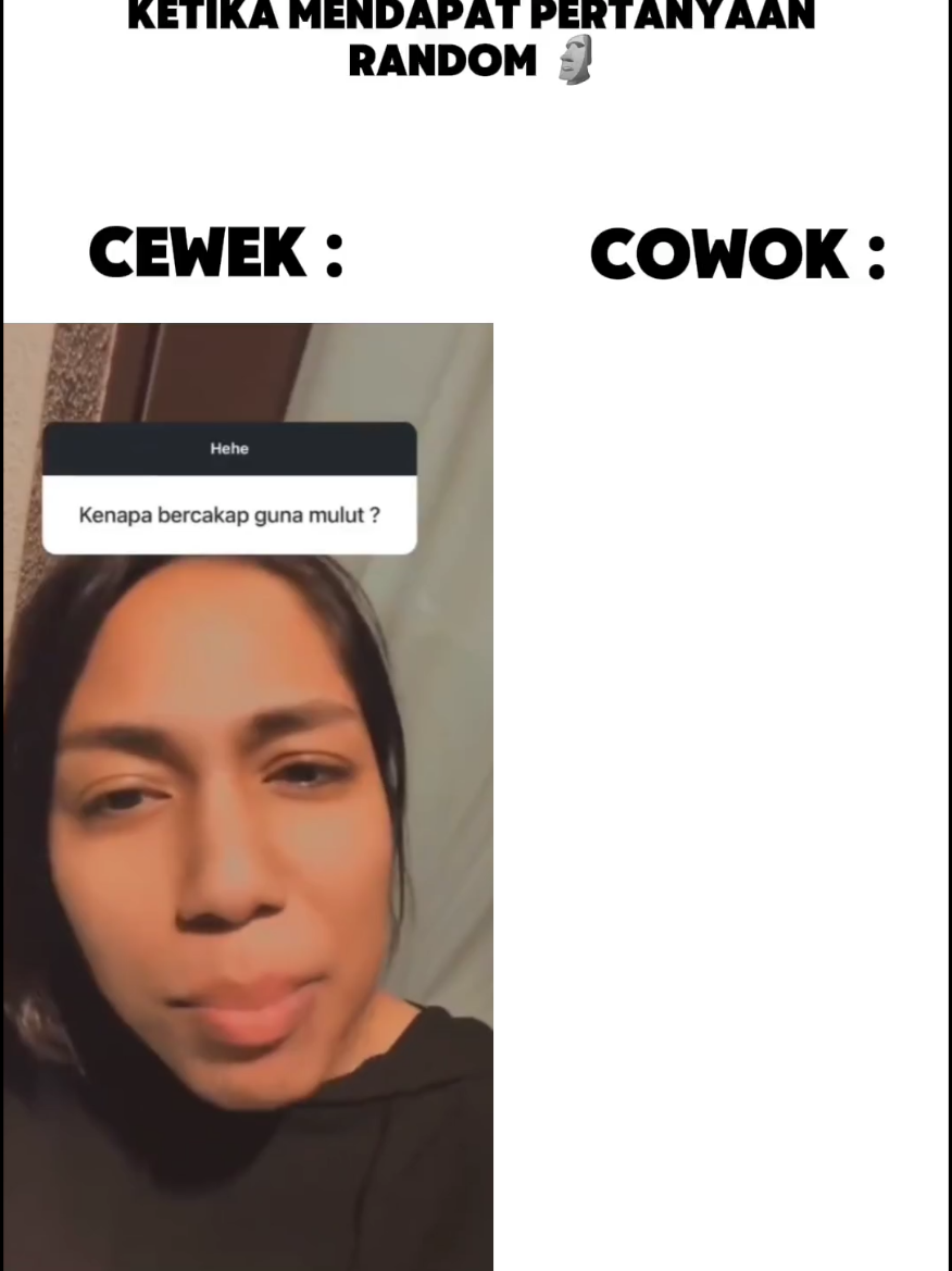 pertanyaan netizen emang random 😂 #FYP #question #perbedaan #cowokvscewek #lucu #foryou #fyp 