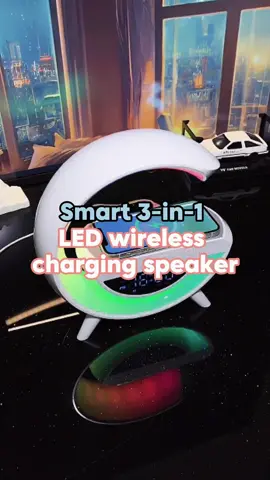 Smart 3-in-1 LED wireless charging speaker 🥳🥳🥳🥺🥺#tiktokshop #for #nightlight #gift #speaker #charging #wireless #light #tiktokmademebuyit 