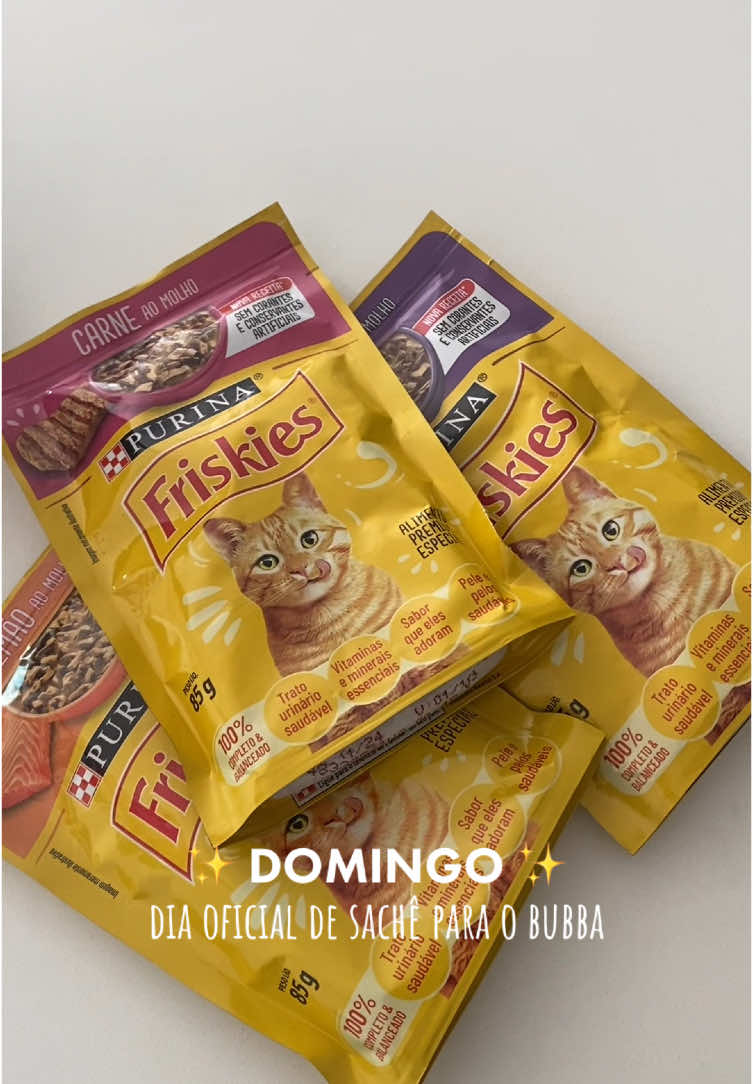 ritual de domingo: sachê para o bubbinha! 😻❤️ #catsoftiktok #catlovers #foods #sache #friskies 