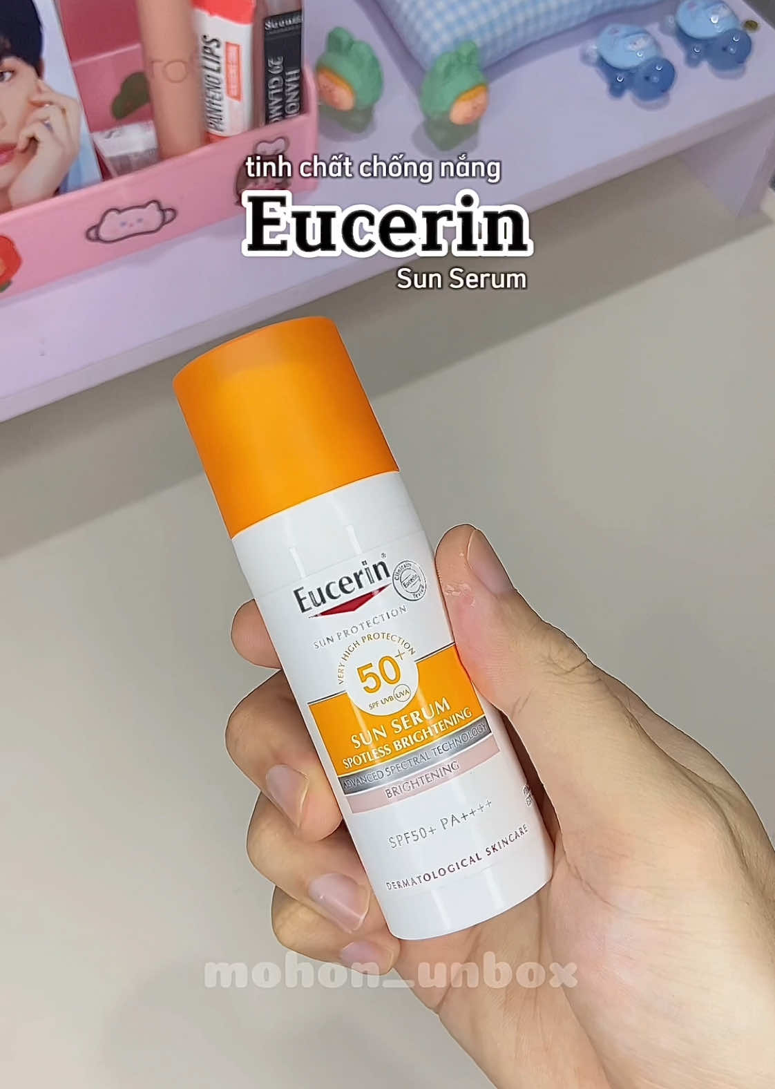 Tham khảo em chống ☀️ nâng tone này nhen #unboxing #xuhuong #mohonunbox #kemchongnang #tinhchatchongnang #eucerin 