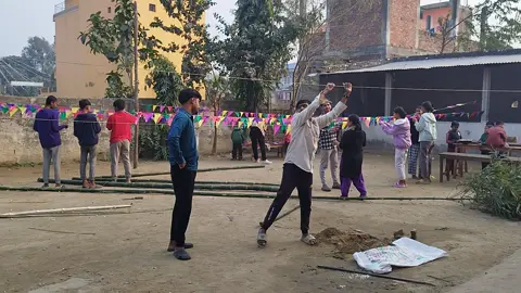 #preparation for Saraswati Puja by students themselves! #goviral  #Dhanusha 