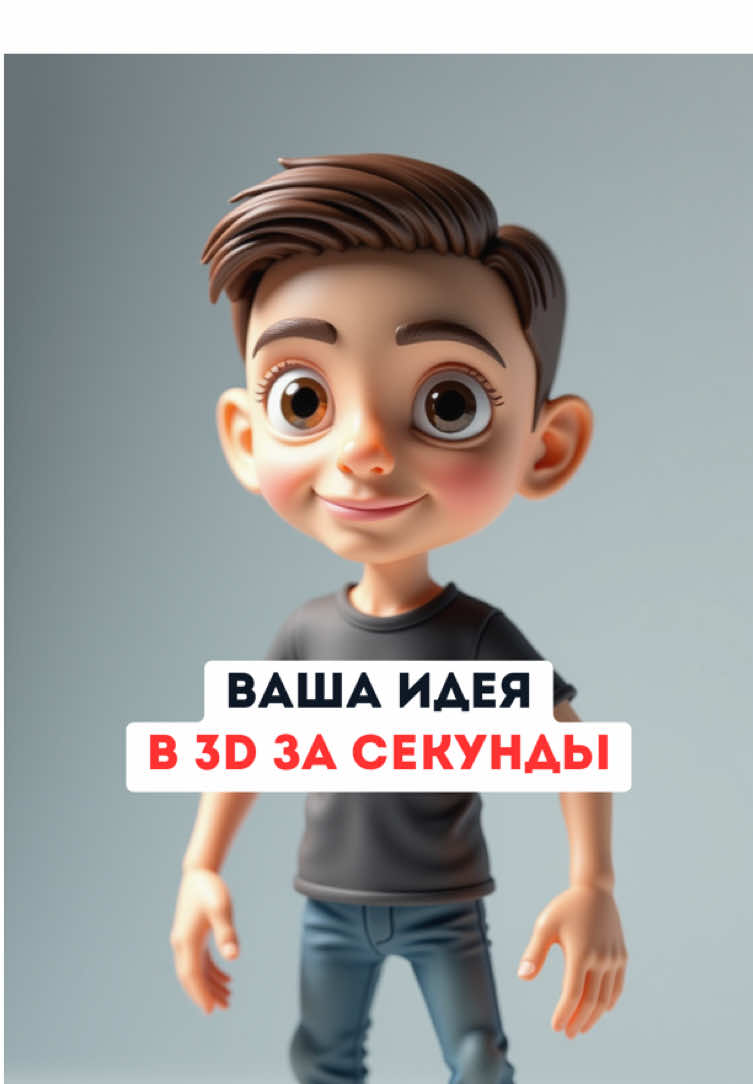 🔥 ВАША ИДЕЯ В 3D ЗА СЕКУНДЫ 🔥 Бесплатный ИИ-инструмент, который создаёт 3D-модели из ваших идей! 🎯 Как это работает: • Вводите текст • Загружаете фото • Или рисуете от руки ✨ И получаете готовую 3D-модель одним кликом! 🎮 Для чего подходит: • 3D-печать • Анимация • Игры • Дизайн-проекты ⚡️ Пример: Введите 