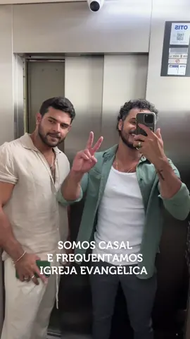 Somos um casal 👬🏻 e frequentamos uma igreja evangélica! ♥️🙏🏻 #casalgay #cristao #amor #church #goiania 