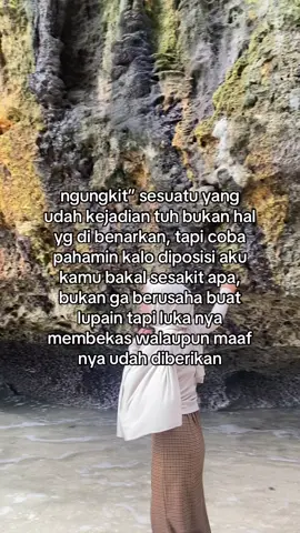 kalo ngasih maaf kan sakit nya ga ikut ilang 🙂