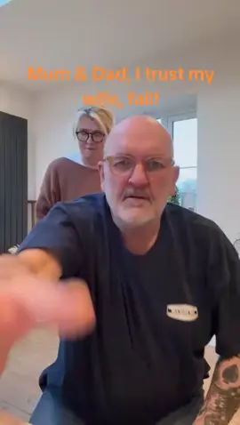 When your mum and dad take part in the I trust my wife challenge... and fail! #letsgoviral #trust #trustmywifechallenge #itrustmywifechallenge #itrustmywife #trustissues #mum #dad #mumanddad #mumanddadoftiktok #fail 