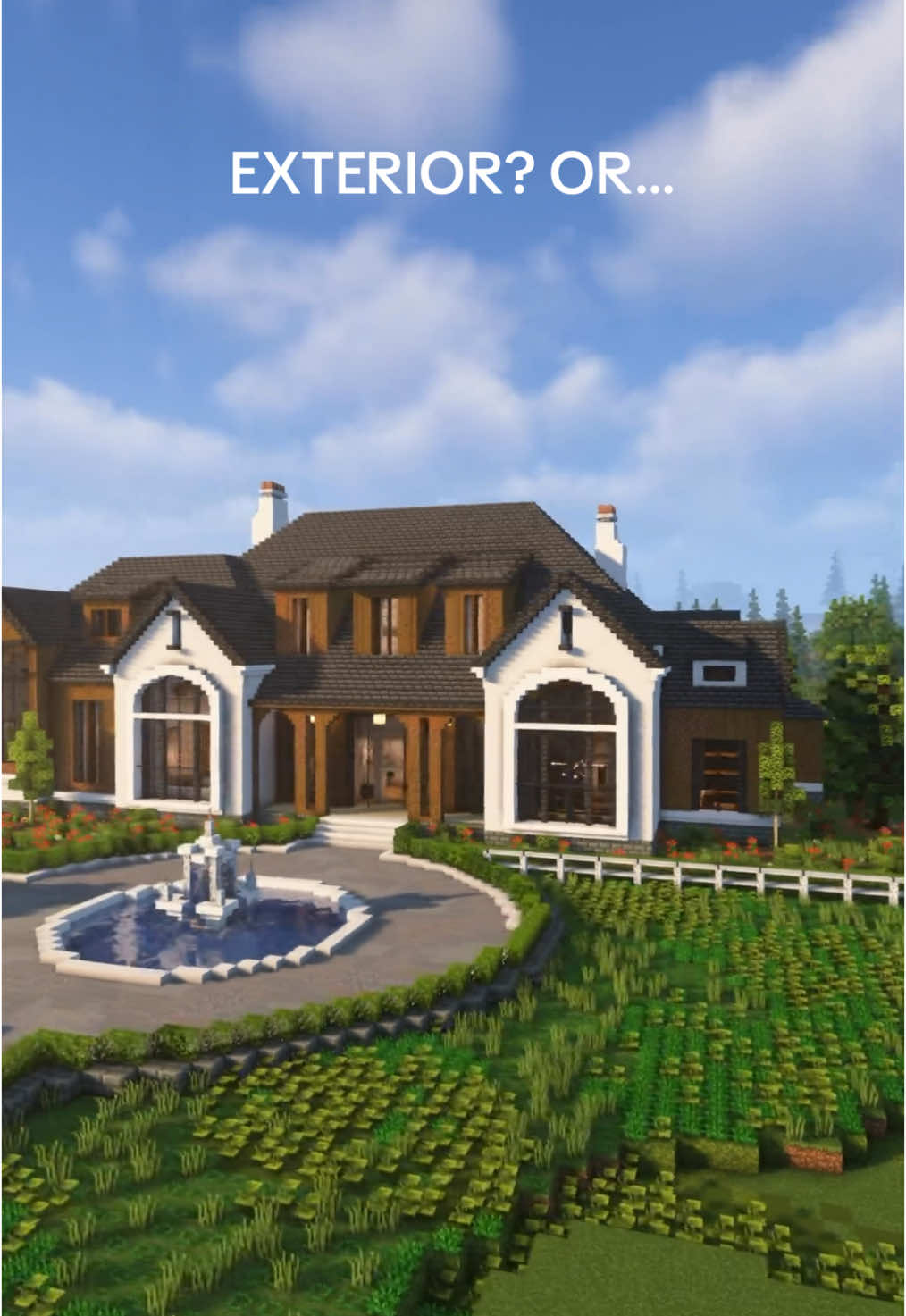 Which one you picking? Built with @Waspycraft terrain by @Paintergigi and cars by @tacosquad.mc  #Minecraft #minecraftbuilding #mc #mansion #interior 