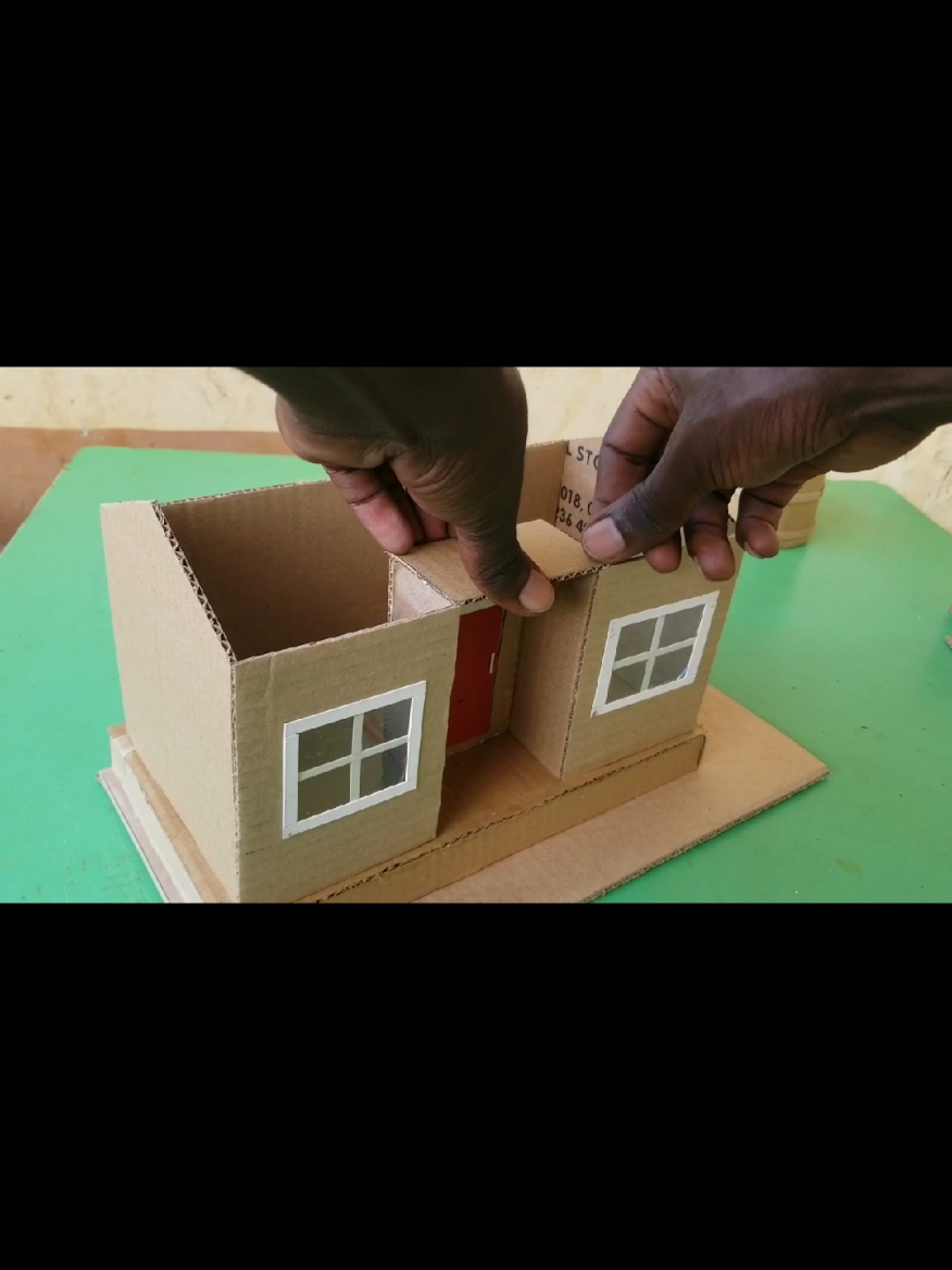 making a Beautiful Miniature cardboard house #DIYjoe #creat #creatorsearchinsights #miniature #2025 #diyproject #fol #follow #trendingvideo #children #housedesign 