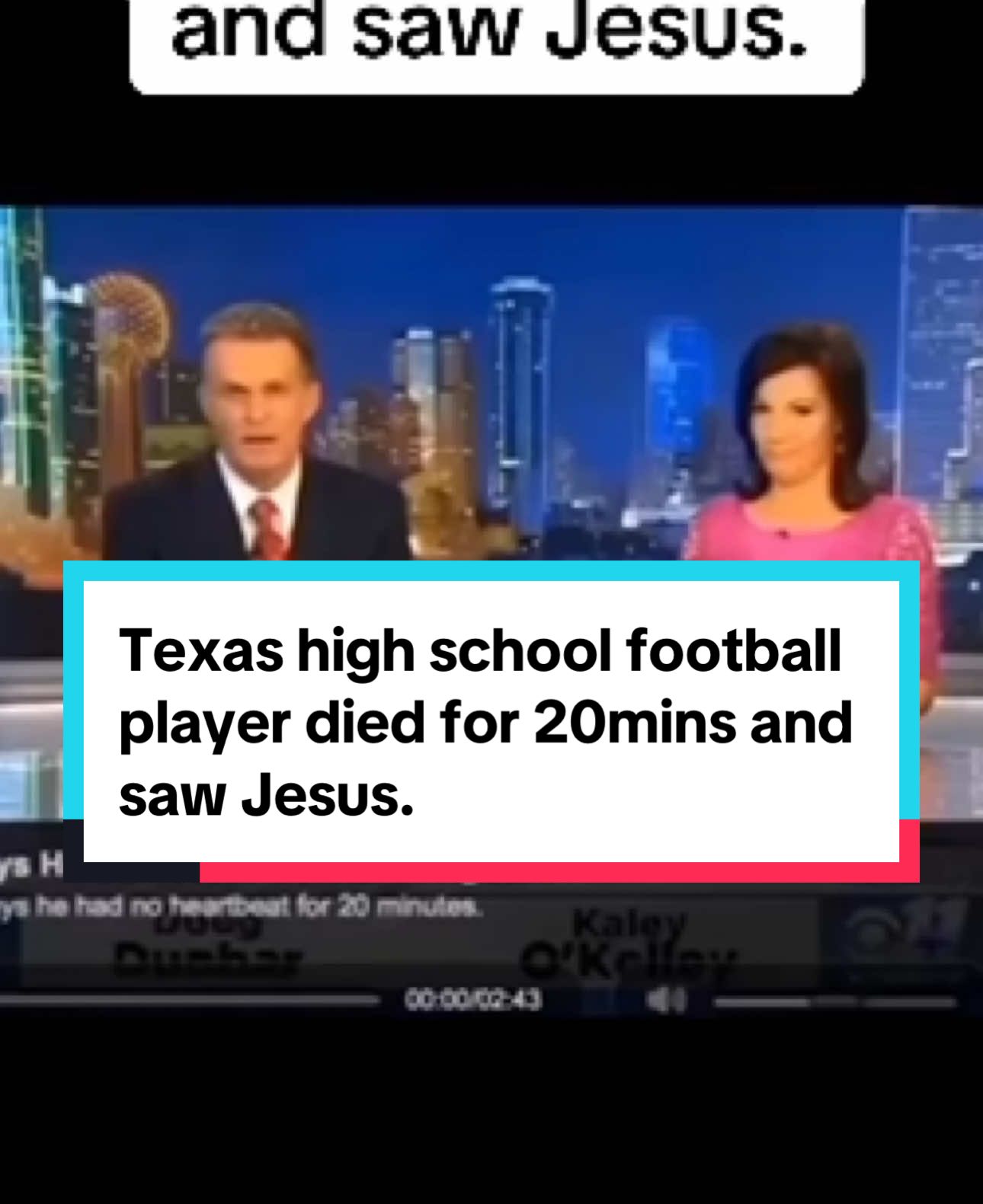 Powerful testimony of a Texas high school football player who was dead for 20mins, saw Jesus Christ, and came back to life. If you died TODAY, where would you be spending eternity? Have all your sins been forgiven? Is your name in the Book of Life? JESUS said, 