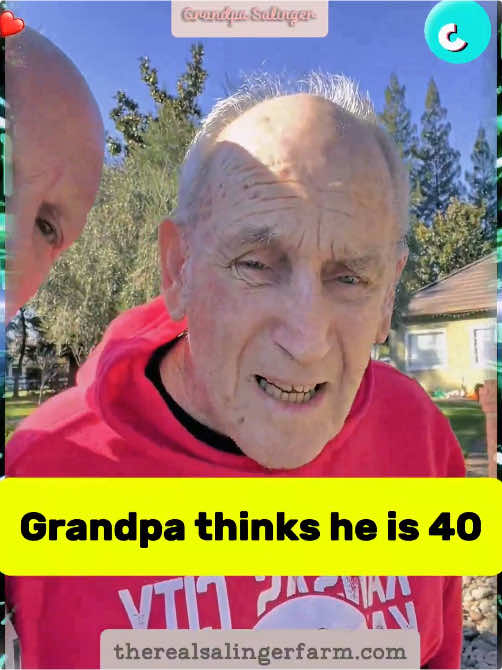He thinks he is only 40 😆 #family #fyp #fypシ #fypシ゚viral #caregiver #dementia #father #grandpa #foryoupage #fatherandson 