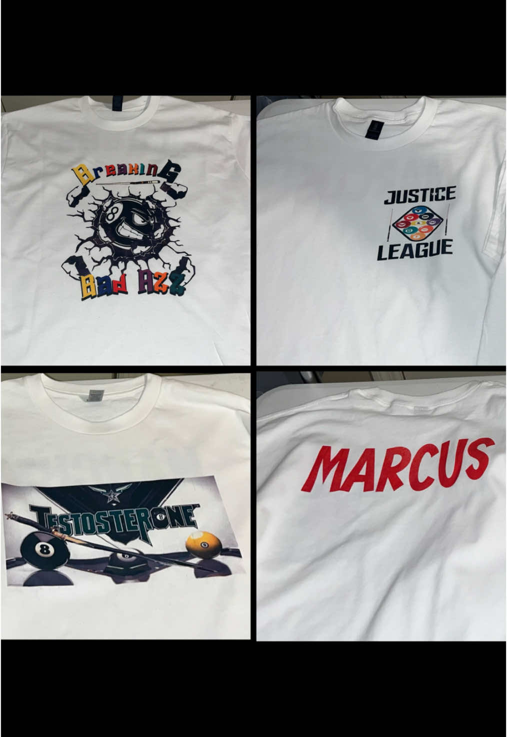 When your husband is the captain of 3 pool teams and they all need team shirts for a tournament.  Mpress Kustom Prints gets the job done.  #businessapparel #branding #MpressKustom #mpresskustomprints #MKP #fyp #teamgod1st #SmallBusiness #tshirtdesigns #tshirt #kustomshirt #customshirts #customshirtsdesign #teamapparel #poolshirts #billardshirt @STC Cleaning 