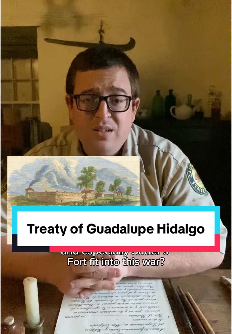 On February 2, 1848, the Treaty of Guadalupe Hidalgo was signed, ending the Mexican American War. The United States would gain the claim the land of Texas and Alta California. How does Sutter’s Fort play a role in the war? In this video, Jared discusses the Fort’s involvement in the Mexican American War and the impact of the Treaty of Guadalupe Hidalgo on the expansion and colonization of the American West. #suttersfort #OnThisDay #mexicanamericanwar #sacramento #goldrush #gold #castateparks #History #sacramento #museum 