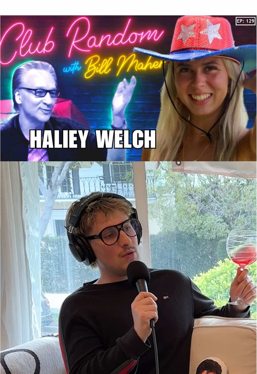 Full breakdown (58 min) of Haliey’s appearance on Club Random with Bill Maher out now! #talktuah #fyp #billmaher #clubrandom @Cam @pete 