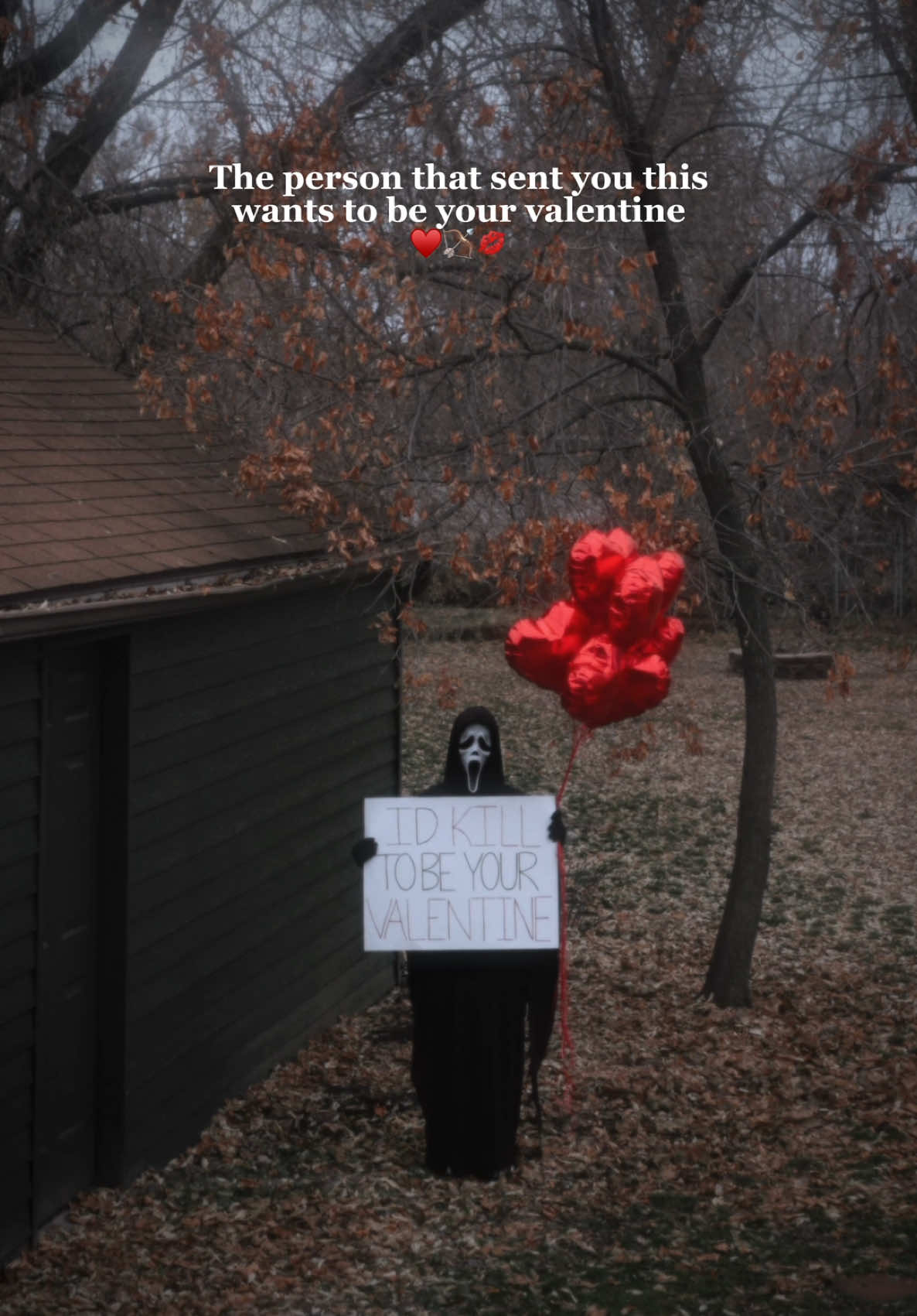 I’d kill to be your valentine 😈♥️🔪 #valentine #ValentinesDay #february #boyfriend #girlfriend #ghostface #horror #Love #trending 