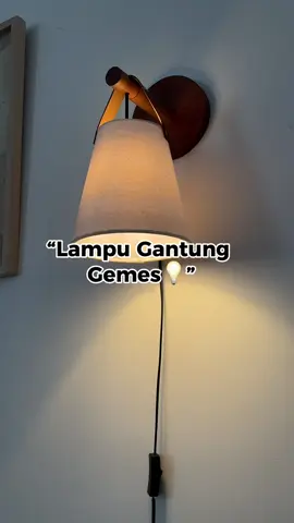 Ruangan jadi lebih Cozy, nyaman banget!#gm #woodenprojects #lampuhias #lamputidur 