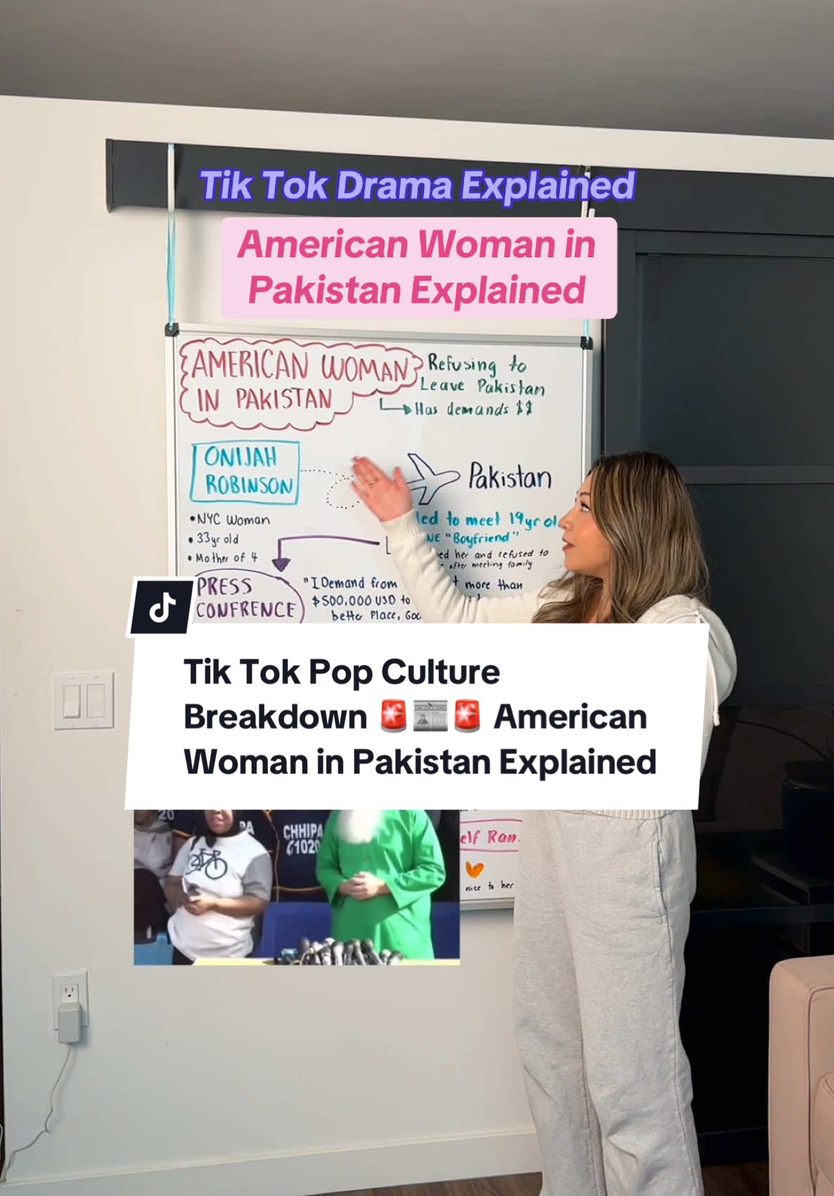 American Woman in Pakistan EXPLAINED 🚨📰🚨 TikTok Drama Pop Culture Breakdown American Woman Traveled in Pakistan Onijah Robinson Celebrity News Update February 2 2025 📰 Whiteboard Girl Drama Explained #popculturenews #popculture #tiktokdrama #popculturerecap #celebnews #chismestiktok