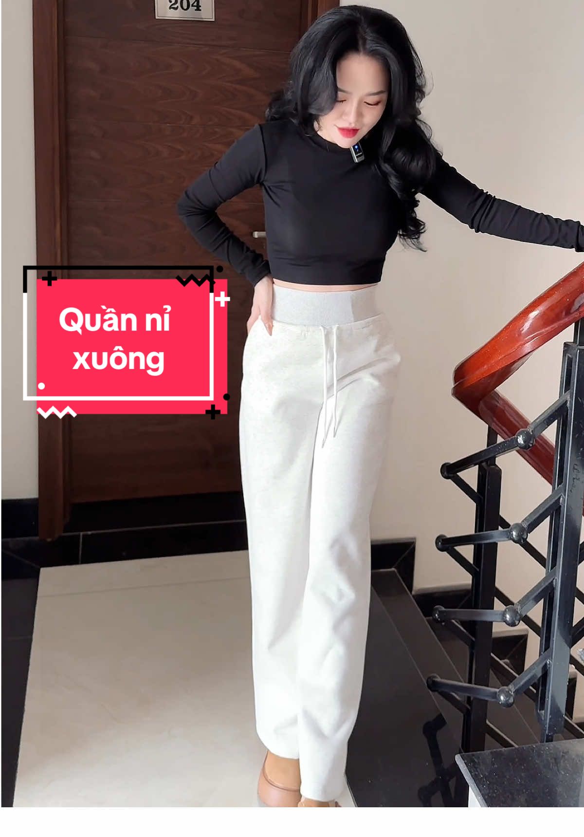 Quần nỉ xuông cạp to hack dáng che khuyết điểm xinh quá nè #quanni #quan #quanxuong #quandep #quancapcao #quannixuong #hottrend #xuhuong 