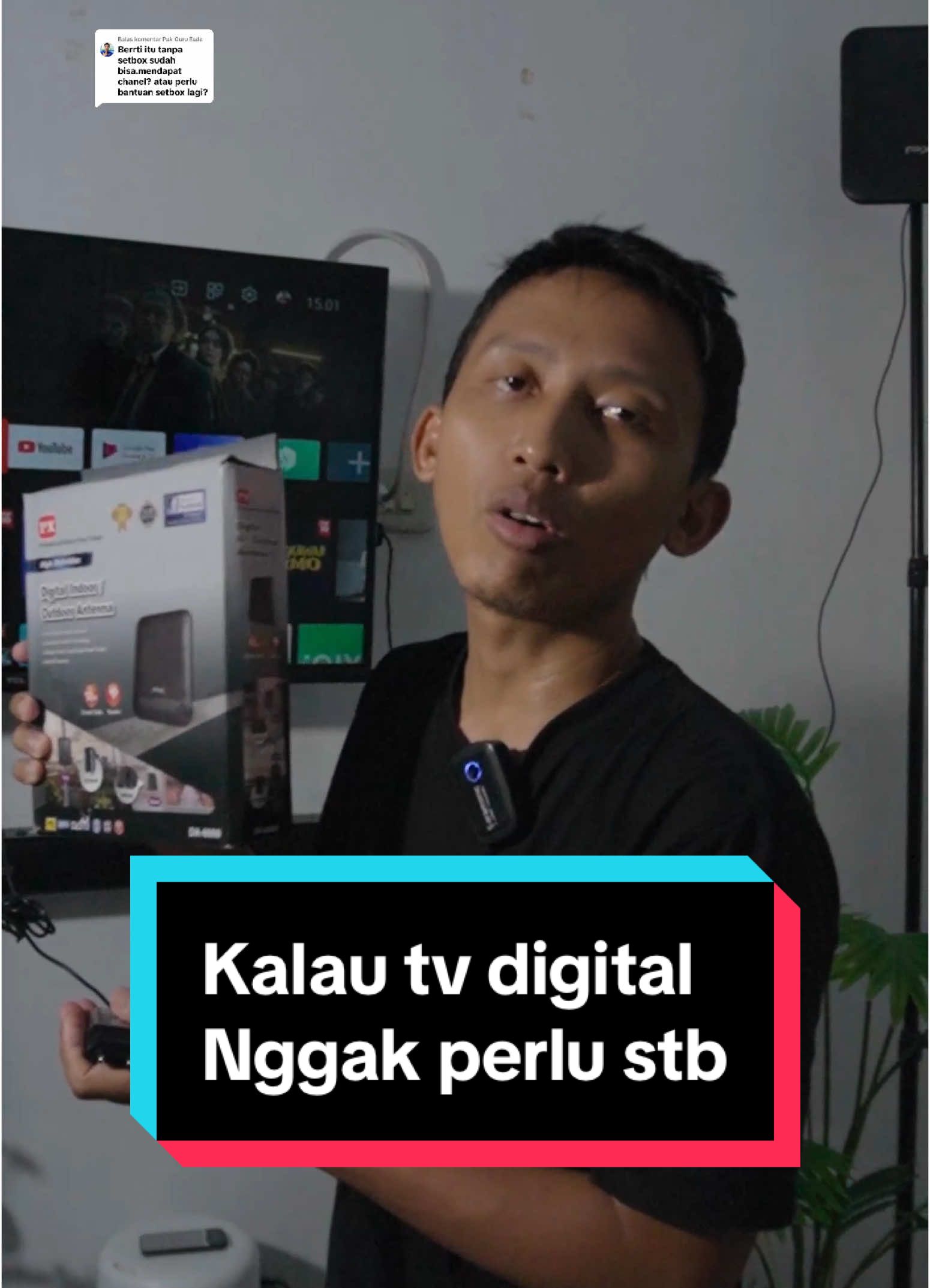 Membalas @Pak Guru Esde  kalau tv belum digital wajib pakai stb #px #antenatv #pxda6000 #fyp 