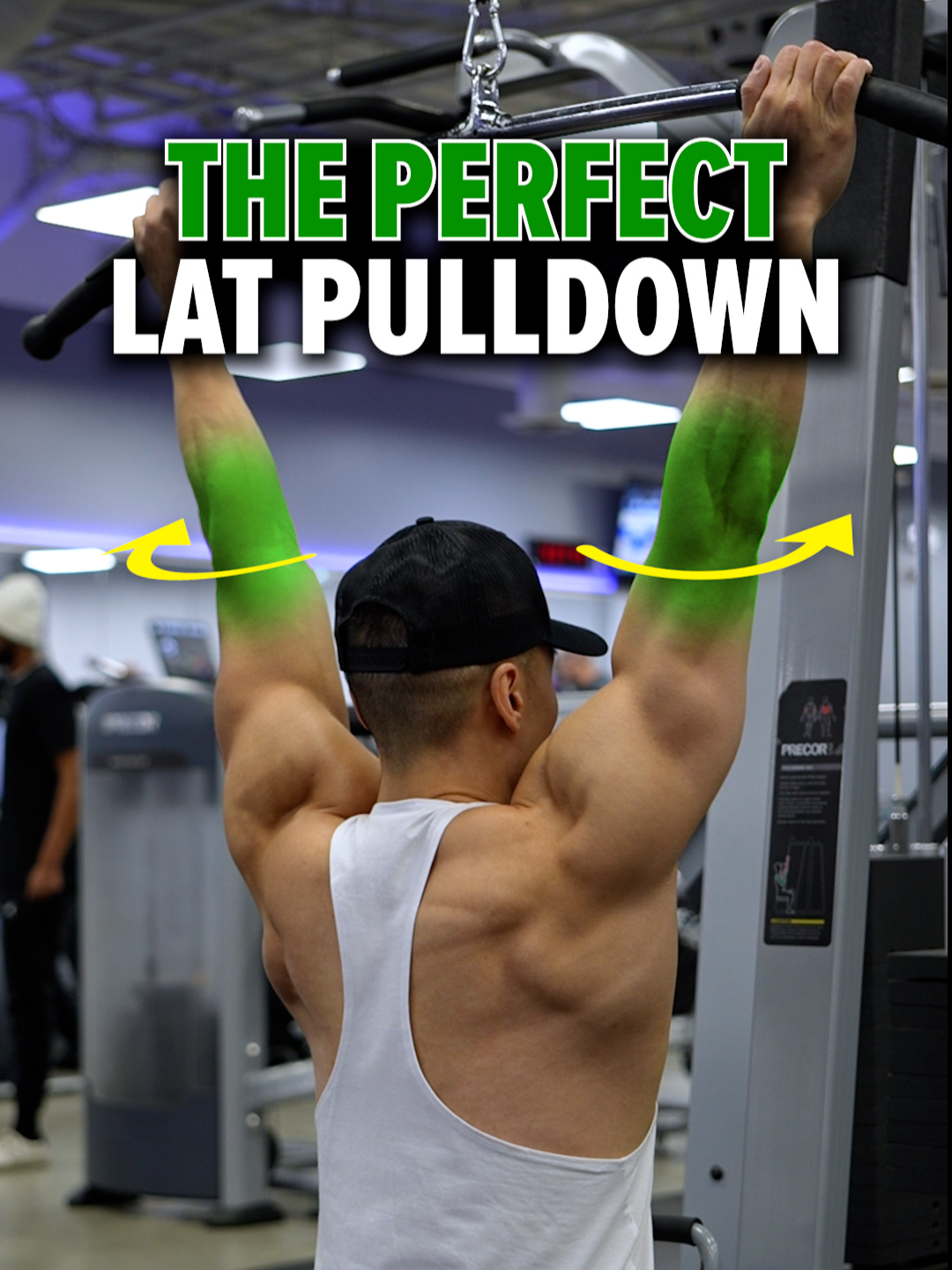 ✅ The PERFECT Lat Pulldown (DO THIS!) 1️⃣ Secure Your Position – Adjust the thigh pad so it rests firmly on your thighs for optimal stability and leverage. 2️⃣ Go Thumbless – Using a thumbless grip reduces forearm involvement, allowing your lats to do more of the work. 3️⃣ Grip Matters – A grip around 1.5x shoulder width helps maximize lat engagement and pulling power. 4️⃣ Maintain a Neutral Spine – Keep your back straight to prevent unnecessary strain. 5️⃣ Elbow Positioning – Angle your elbows slightly inward rather than flaring them directly to the sides for better lat activation. 6️⃣ Controlled Leaning – As the bar reaches your collarbone, lean slightly back; as the bar moves up, gradually lean forward. 7️⃣ Shoulder Movement – Depress your shoulders when pulling the bar down and elevate them at the top to get a full lat stretch. Master these cues, and you'll feel the difference in your lat engagement! 🔥💪 Size & Shred Training program 👉🏻 deltabolic.com (link in bio) #;at[i;;dpwm#latpulldown #latpulldowns #latpulldownform