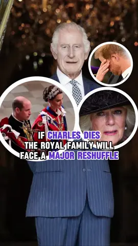 If Charles dies,The royal family will face a major reshuffle #kingcharles #camilla #british #rf #royalfamily #princesskate #princewilliamofwales #usa 