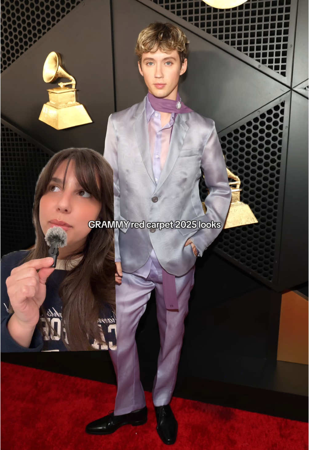 I love you Troye Sivan #grammys #redcarpet #troyesivan 