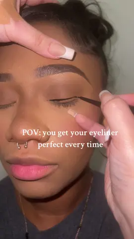 Perfect every time 😮‍💨  #ohiomua #clemua #akronmua #makeuplooks #Eyeliner #wingliner #wingeyeliner #eyelinertutorial #howtodoeyeliner #eyelinertutorial #makeup #blackgirlmakeup #latinamakeup #lashes #brows #fyp #fyppp #fypシ #beauty #eyebrowtutorial #simplemakeup 