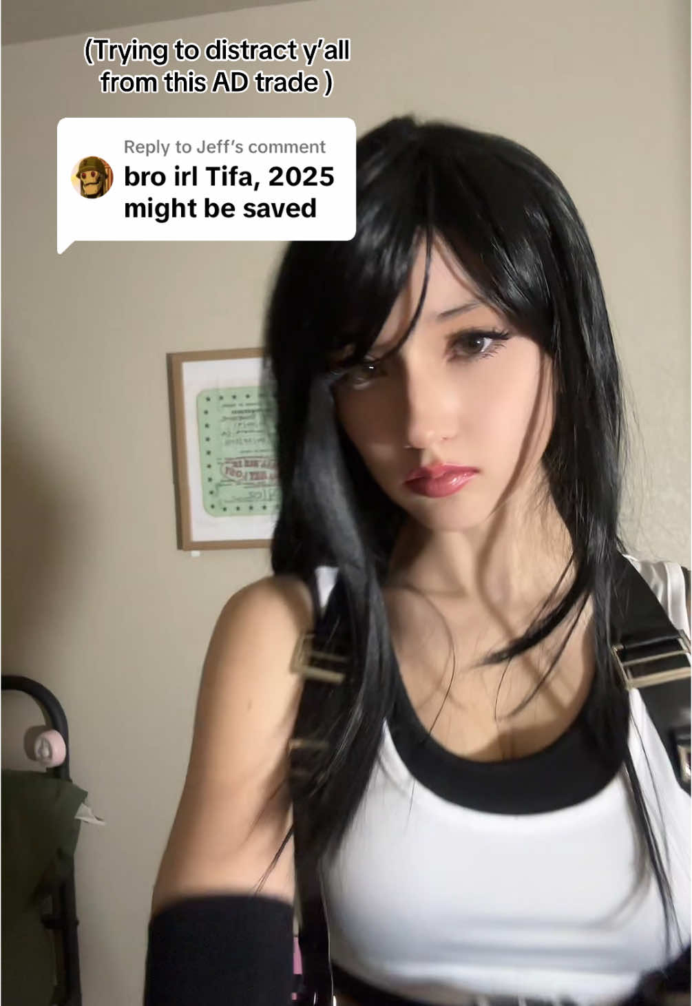 Replying to @Jeff trying to distract y’all from this AD trade #finalfantasy #ff7remake #tifalockhart #tifa #tifalockhartcosplay #tifacosplay #ff7rebirth #anthonydavis #lucadoncic 