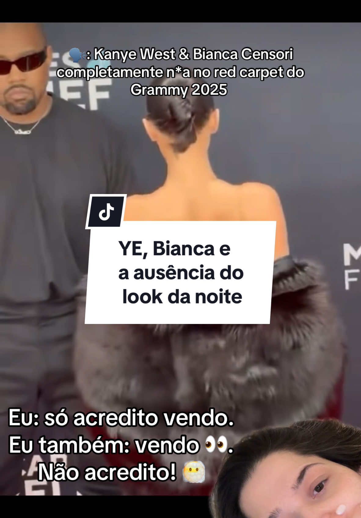 Kanye west bianca censori grammy 2025 #viral #grammys #biancacensori #ye #kanyewest #redcarpet 
