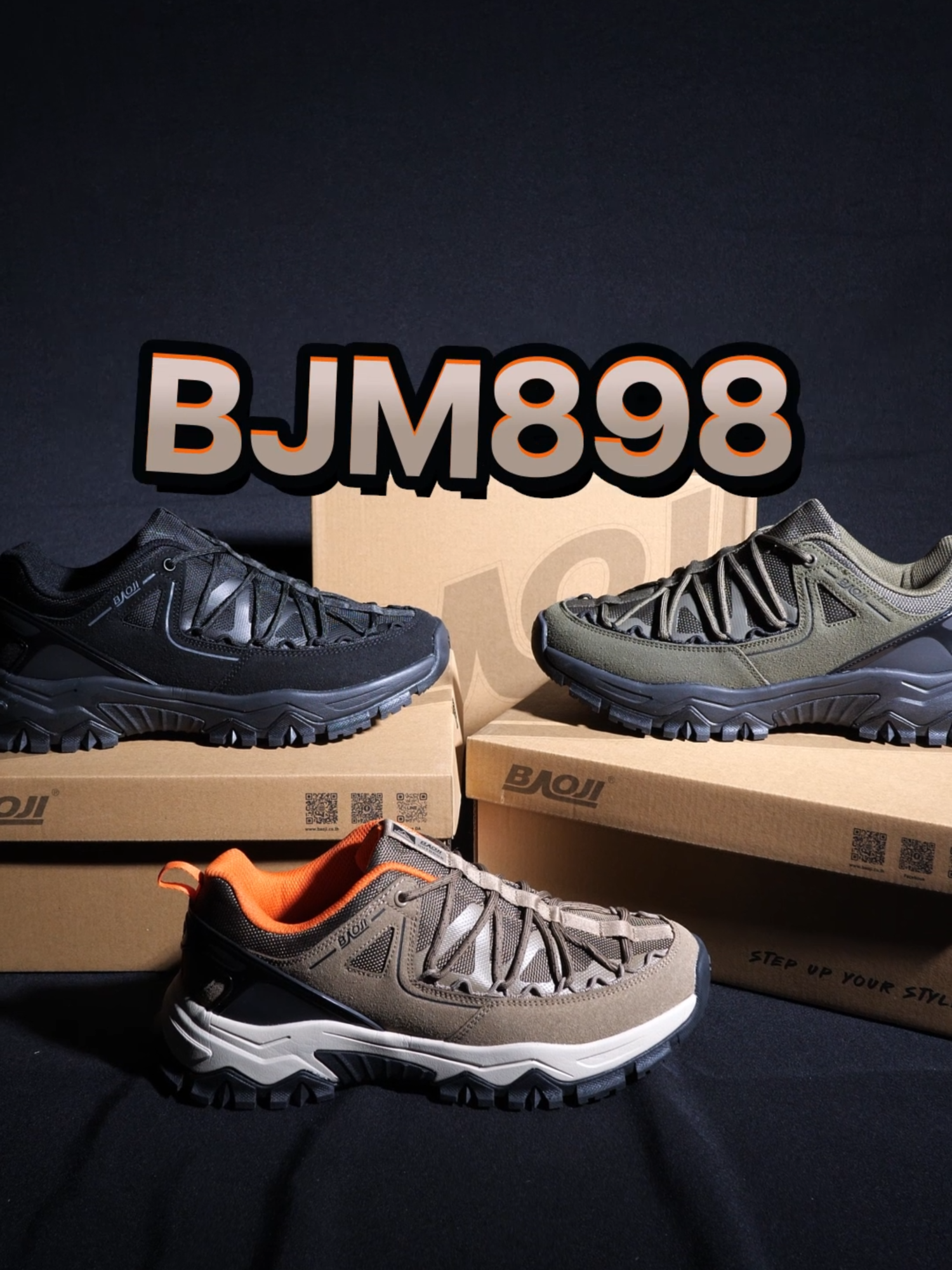 🏕️ สายเดินป่า ห้ามพลาด! BJM898 รองเท้า Outdoor รุ่นใหม่ล่าสุด จาก “บาโอจิ” ที่ตอบโจทย์สาย Adventure ผู้ที่ชื่นชอบในการเดินป่า ลุยน้ำ ตากฝน ขึ้นเขา แบบไม่หยุดพัก 🌳🌿 ทริปหน้าไปที่ไหน ก็อุ่นใจเมื่อใส่รุ่นนี้ไปด้วย 🍃 🛒 : มาในราคา 1,890.- เท่านั้น!  Model : รุ่น BJM898 Color : ดำ/ น้ำตาลเข้ม-ดำ/ เขียว-ดำ #BAOJI #บาโอจิ #StepUpYourStyle #บาโอจิรองเท้าผ้าใบแฟชั่น #BJM898