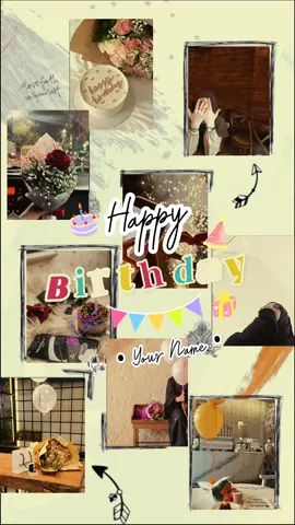 Template Happy Birthday [ 9 foto ] #CapCut #happybirthday #birthdaygirl #foryoupage 