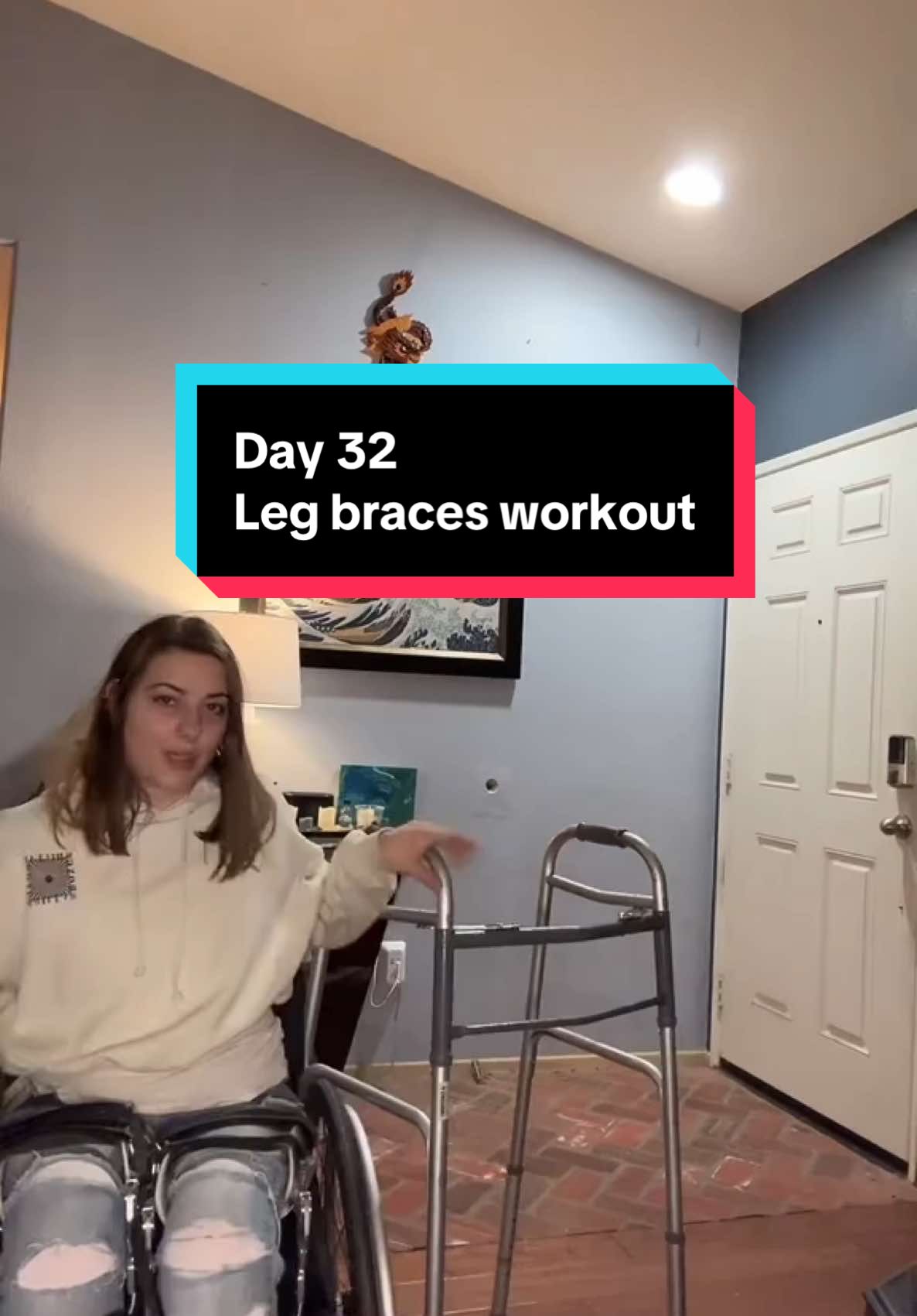 Walking in my KAFOs, there’s a couple different workouts I do while I’m standing in my leg braces. #wheelchairlife #wheelchairusersoftiktok #wheelchairwoman #wheelchairlifestyle♿️ #spinalcordinjury #spinalcordinjuryrecovery #L1 #paraylized #notwheelchairbound #legbraces #standing #walkingaround #exersises #muchlove #peaceandlovemylovelies💕💓🌎🌍🌏🌹🍄🌞🌜🌈🌟 