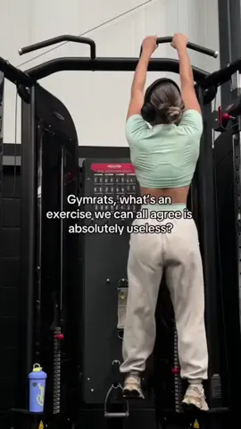 What exercise would you guys say is useless in the context of hypertrophy?  In case saying it in the video wasn’t enough…this is all in the context of hypertrophy. This may ruffle some feathers but I’m just trying to save you time and effort in the gym.  Let me know if I should make a part 2! FOLLOW FOR MORE TIPS! 💪🏽 Not sure what program or split to follow to see the best growth? 👇🏽 Check out my teams Glute Maxxed and Golden Era Aesthetics for training that works! - I’m in the team chats daily helping you with form checks and questions!