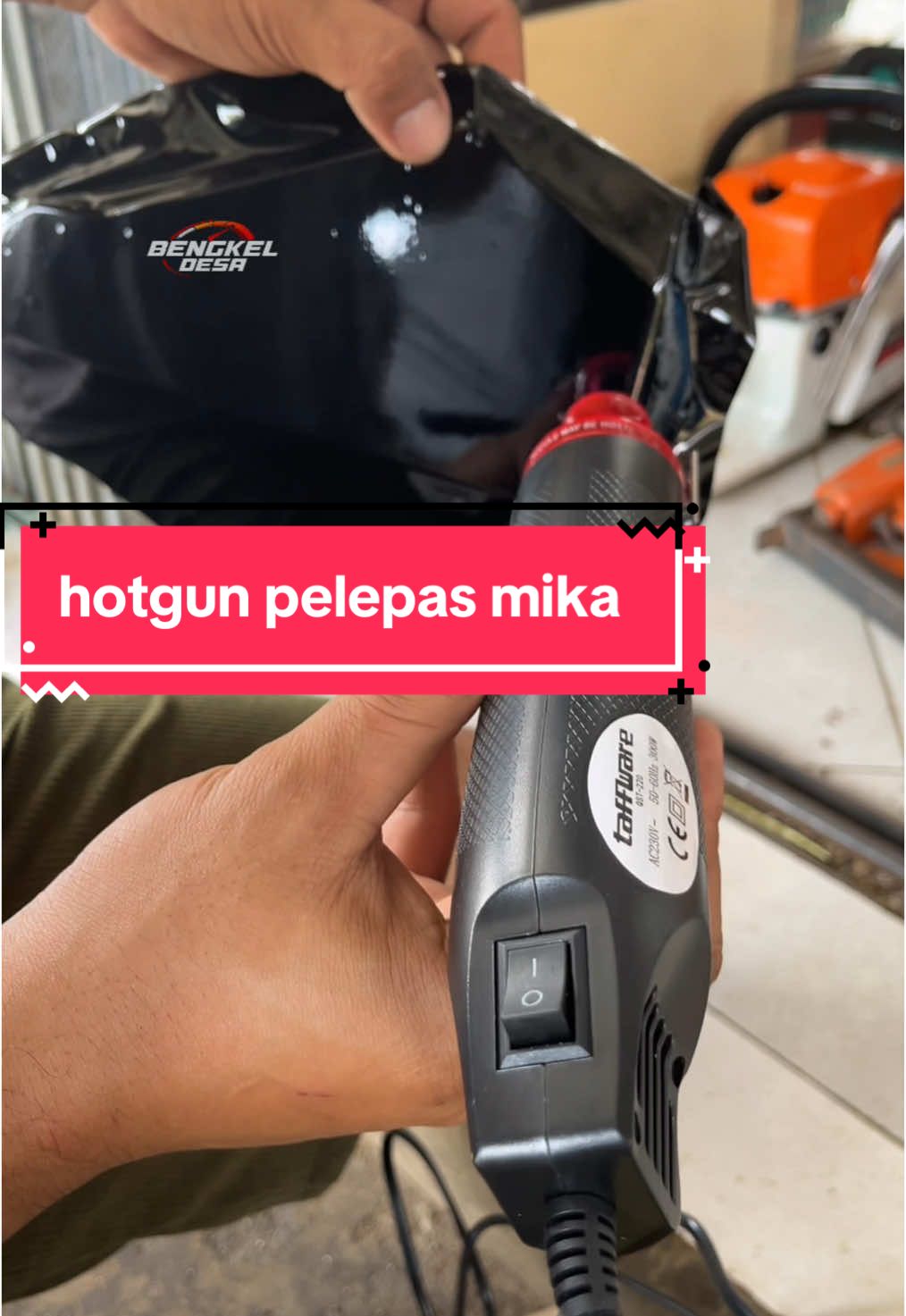 hot gun pelepas mika lampu pemanas mini #hotgunmini #pemanasmini 