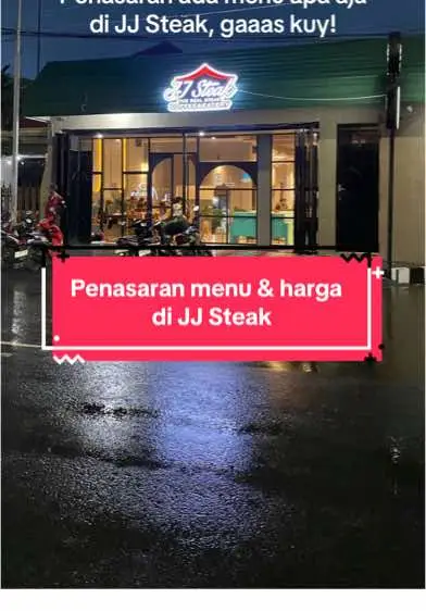 📍Jl Dr Wahidin, depan Hotel Nirwana Pekalongan ⏰ 12.00 - 21.00 WIB ✨ 9/10 #jjsteak #jjsteakpekalongan #pekalonganinfo #kuliner #kulinerviral #kulinerpekalongan #rekomendasi #jajantiktok #fyp #jajananviral  #steak 