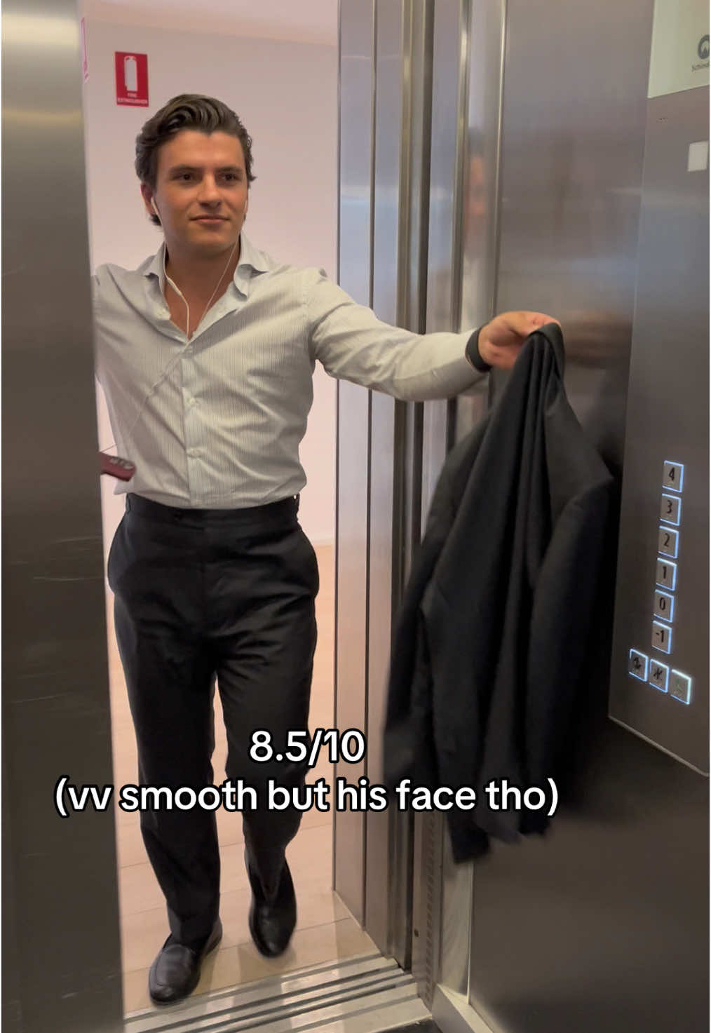 Who was the most nonchalant? 🛗 #elevatorchallenge #nonchalant #office #fyp 