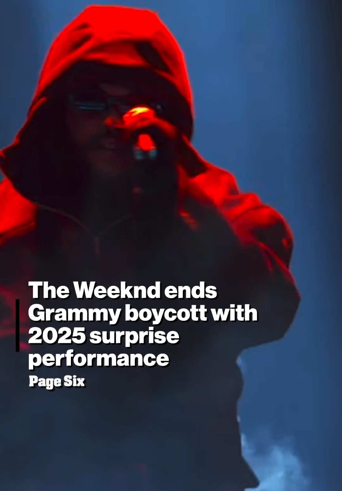 The Weeknd ended his GRAMMYS boycott with 2025 surprise performance 👀🎤 