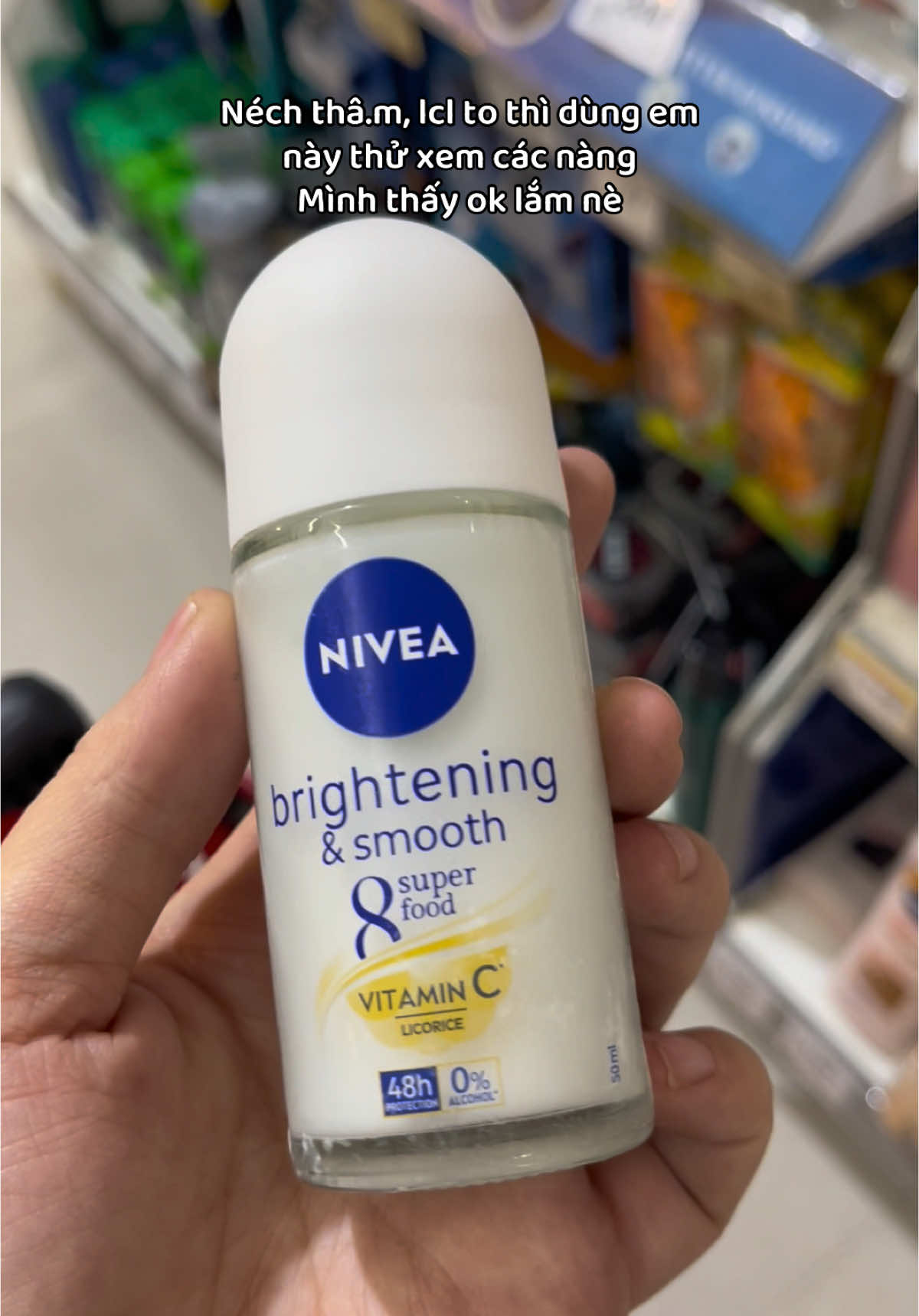Lăn khử mùi dưỡng sáng, se khí.t lỗ cháan lông Nivea #lankhumui #nivea #xuhuong #samsamshopping 