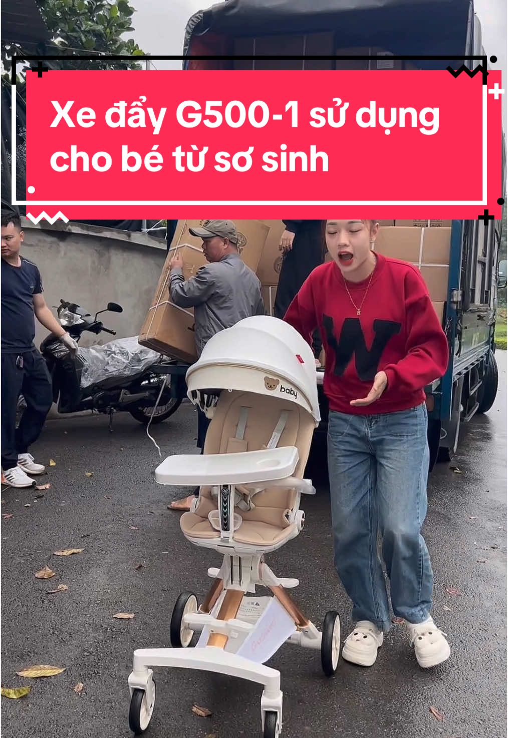 Xe đẩy G500-1 sử dụng cho bé từ sơ sinh ,đảo chiều,gấp gọn kết hợp bàn ăn dặm chắc chắn khỏe khoắn #xuhuong #xuhuongticktok #xedaychobe #xedaychobesosinh #xedaygapgon #xedayembe 