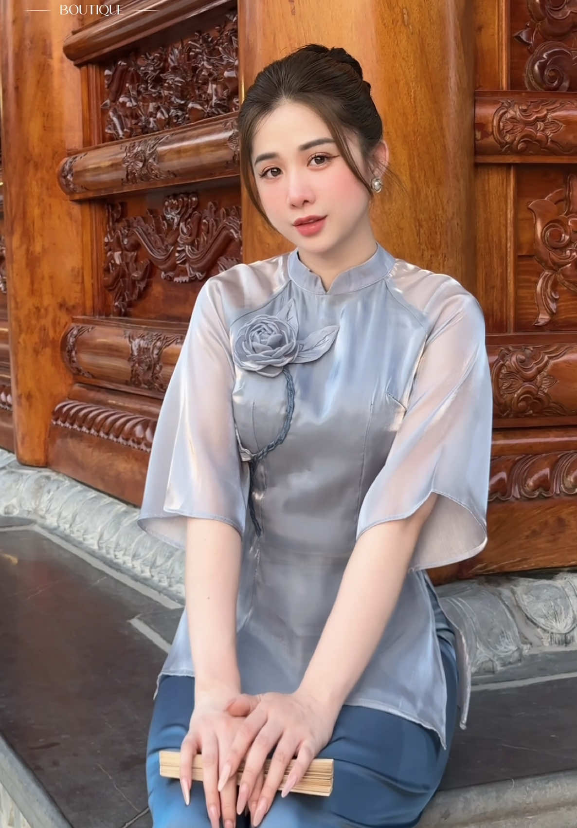 Gợi ý #Set đồ lam đi chùa đầu năm hái được nhiều lộc may ạ 🧧🥰  #setdo  #thoitrangnu #xuhuongtiktok #trending #tet 