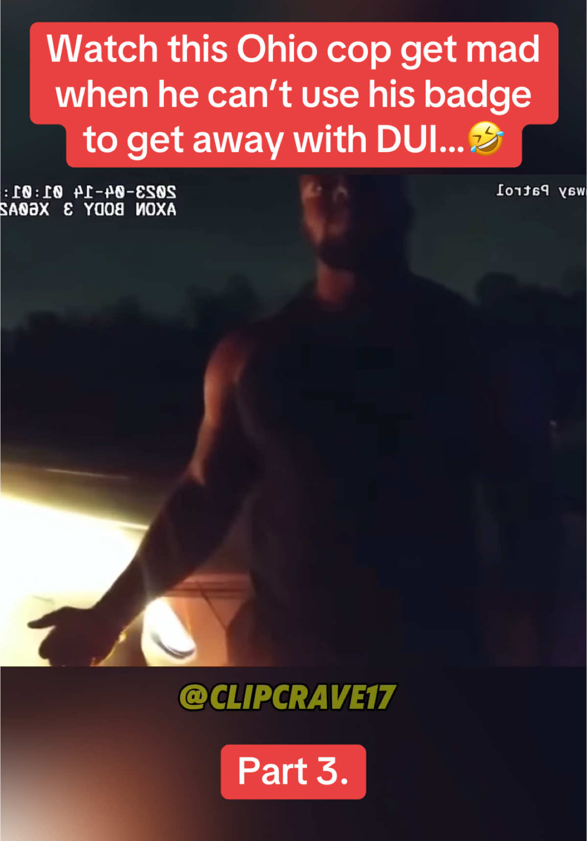 Watch this Ohio cop get mad when he can’t use his badge to get his way 🤣 #cops #copsoftiktok #fypシ #bodycam #police #tweaker