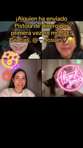¡Me ha encantado! ¡Gracias, 💀Josue.♡🤑! Es la primera vez que veo este Regalo en mi LIVE.@💀Josue.♡🤑 #livegift #moneygun #pistoladedinero Gracias infinitas💙#bootcamp #Bootcampuntalfredo 