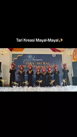 persembahan tari kreasi dalam rangka memperingati isra' mi'raj nabi Muhammad saw. ✨️ adik adik yang luarr biasaa 🫶🏻