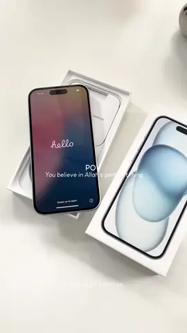 Alhamdulillah🩵 #unboxing #unboxingiphone #iphone15 #iphone15blue #iphoneunboxing #aestheticunboxing 