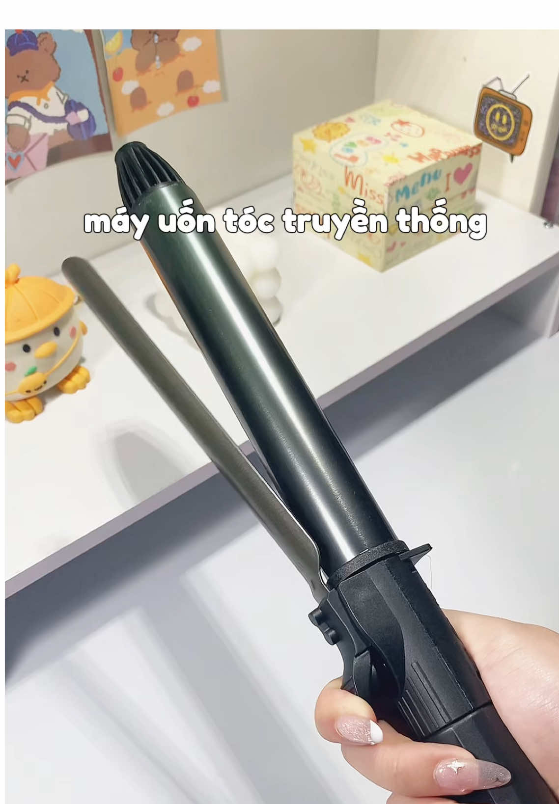 máy uốn truyền thống nè mí bà #máyuốntóc #mayuontoc #mayuontocxoan #review 