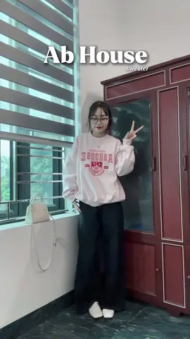 meee màu hồng pastel #abhouse #sweater #reviewlamdep 