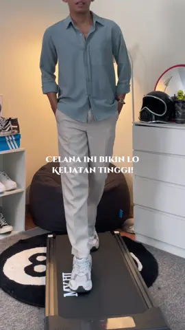 Jangan kyk bapak” lagi yaa kalau pake celana bahan! 😌 cek keranjang! #OutfitCowok #CelanaBahan #AnklePants 