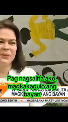 Pag nagsalita ako, magkakagulo ang bayan! anong opinyon niyo? #duterte #pdp #sara #saraduterte #trending #fyp 