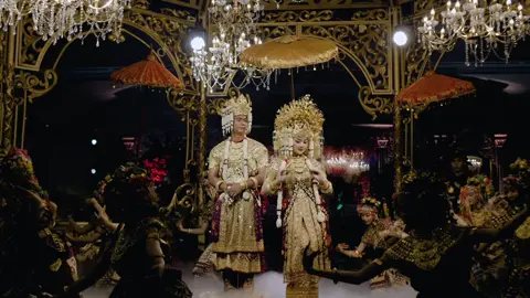 Tari pagarpengantin wedding                    Ms Artikanatasya & Me Jihan #wedding #palembang #adat #songket #sunting #fyp 