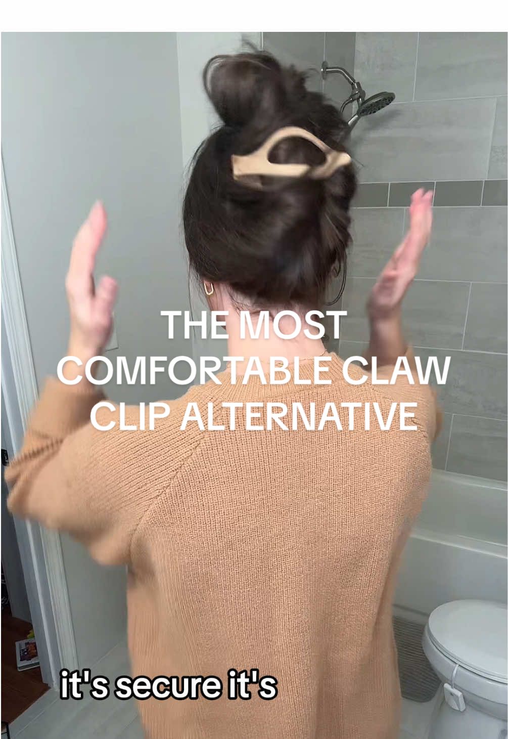 These are the most comfortable hair clips I have ever owned! The way they fit next to your scalp leaves no discomfort at all. They have  super secure hold and I’m comfortable all day!  *and we don’t judge the random things laying in the floor*  @Awaytr Store #clawcliphack #hairclipstyle #securehold #comfortablehairsteyle #styleyourhair #longhairtips #heavyhair #halfuphalfdown #updohairstyles #tiktokshoploveatfirstfind #spotlightfinds