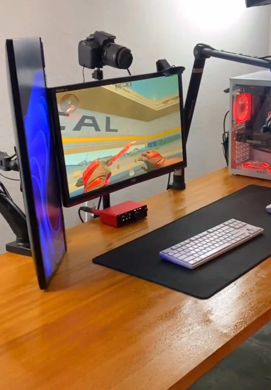 como fazer uma mesa de porta pro seu setup gamer #setup #gamer 